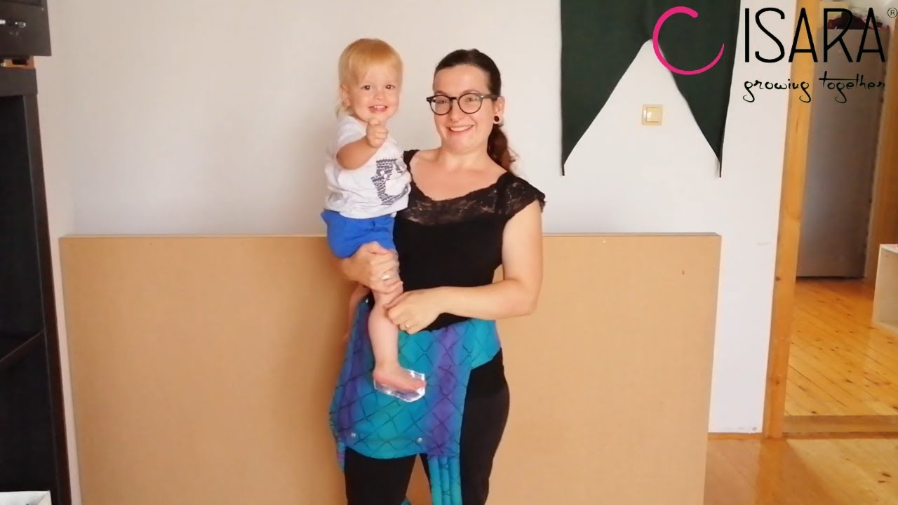 Nošenje otrok - nosilke - ISARA Quick Halfbuckle Diamonda Northern Lights