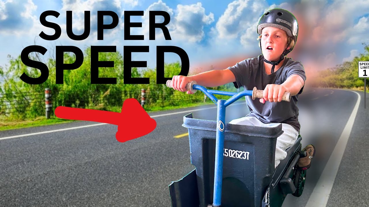 My Homemade Trashcan Go-Kart Should be Illegal 