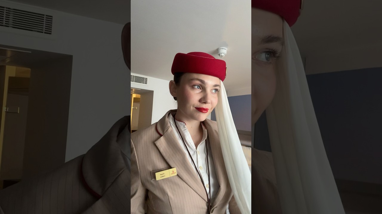 Grwm for the flight✈️ #emiratescabincrew #grwm #emirates #morningroutine #cabincrew #flightattendant