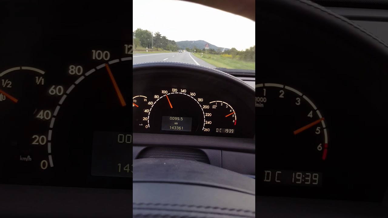 Mercedes CL 600 V12 60-200km/h