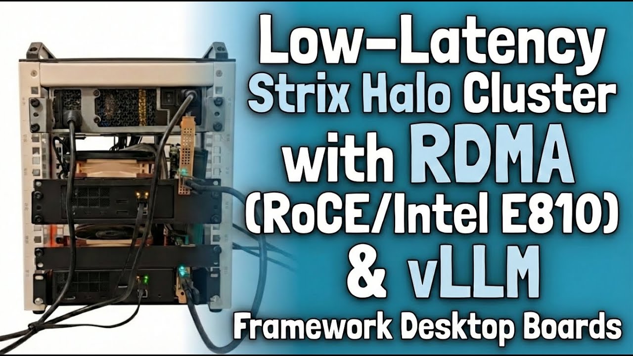 Low-Latency Strix Halo Cluster with RDMA (RoCE/Intel E810) and vLLM, Framework Desktop Boards