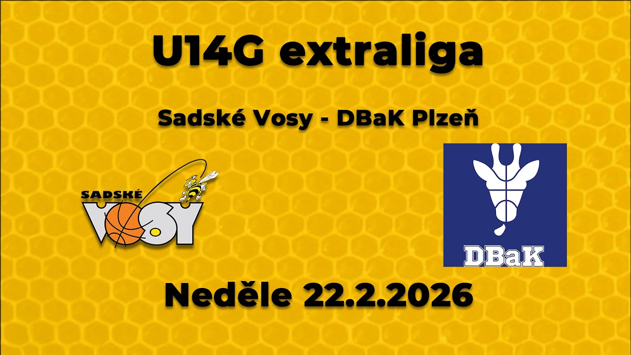 2025-26 U14G Sadské Vosy - DBaK Plzeň