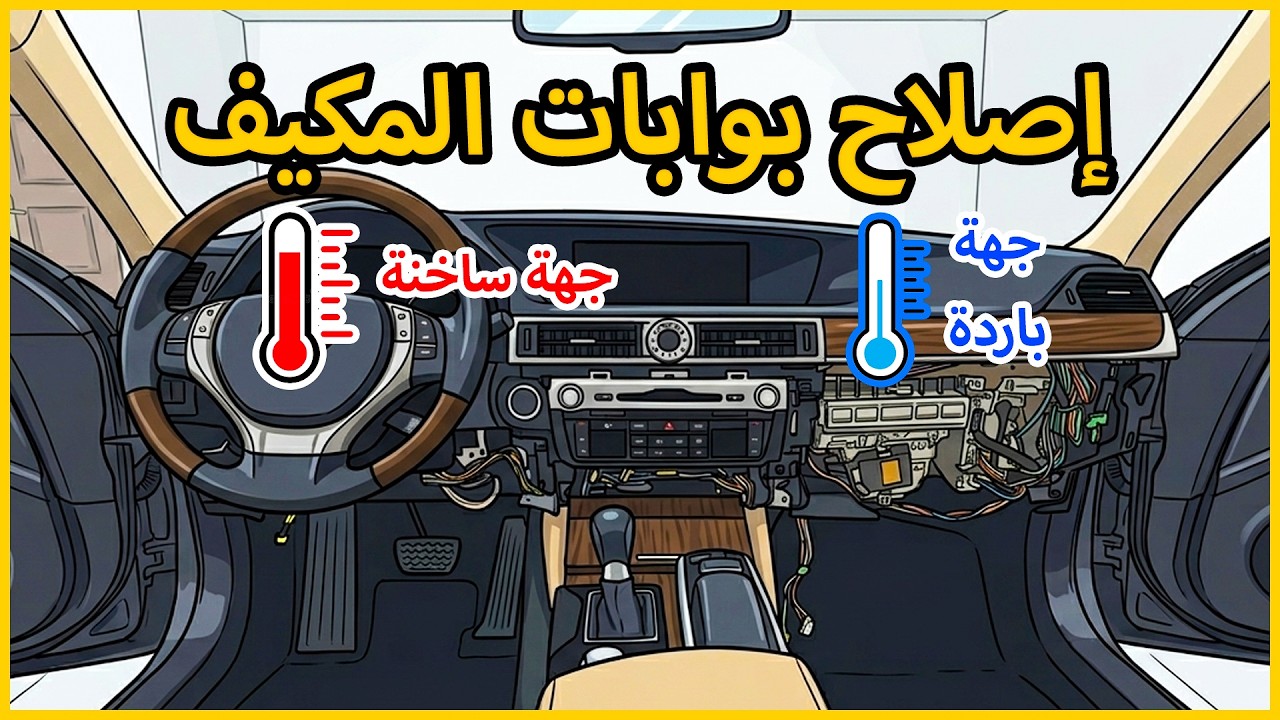 طريقة إصلاح بوابات مكيف السيارة