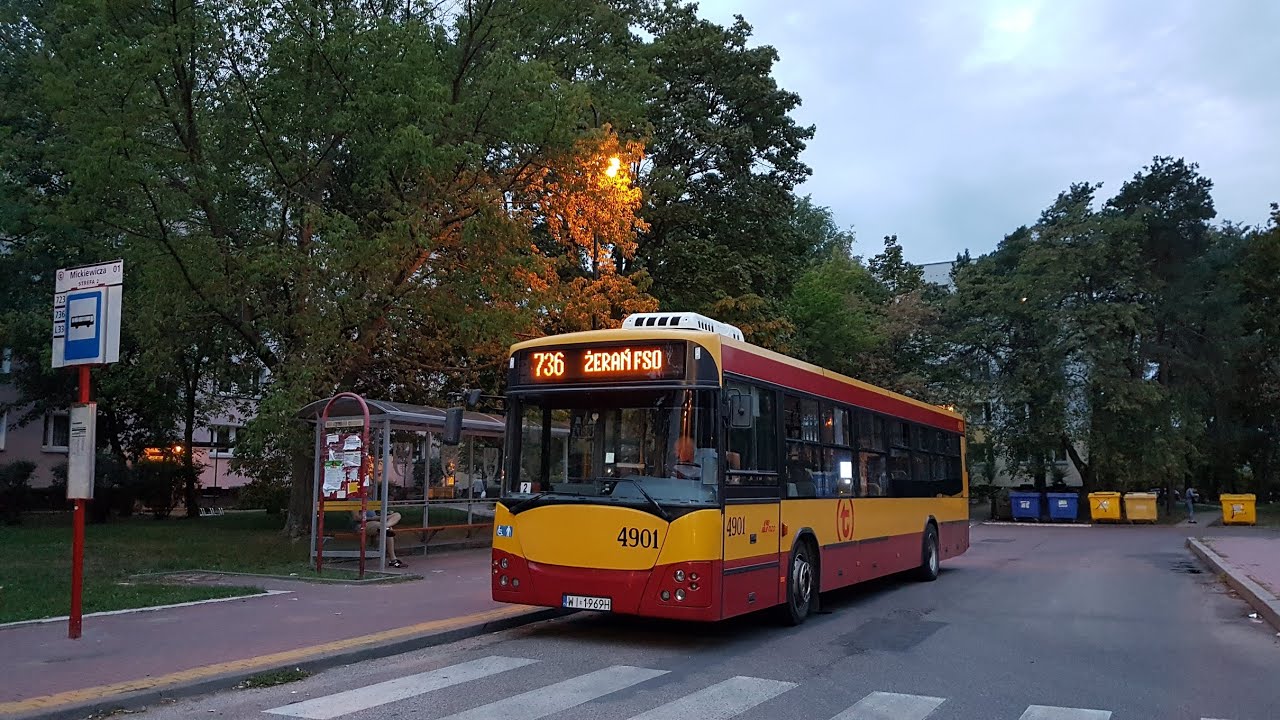 Jelcz M121I/4 #4901 MZA Warszawa (linia 736)