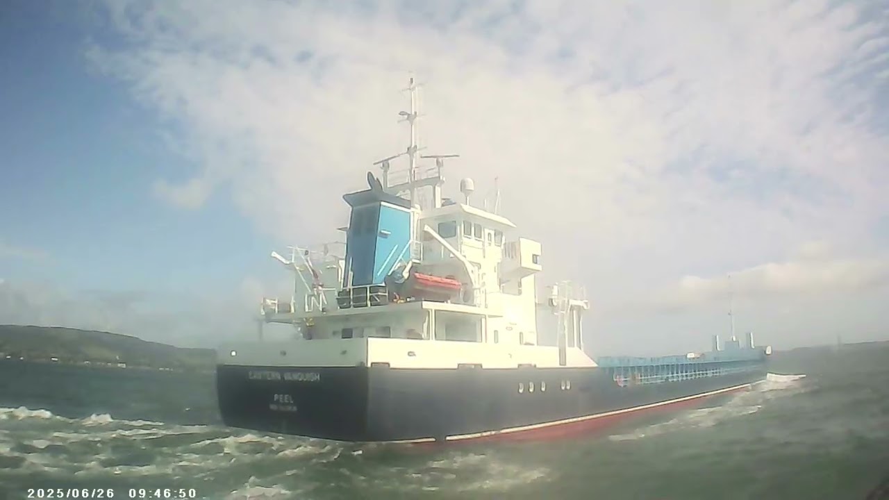 Eastern Vanquish departing Belfast June 26 2025