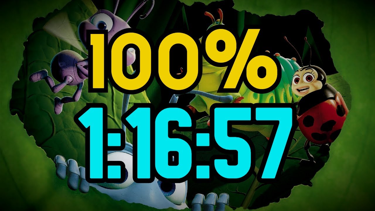 A Bug's Life (PS1) "100%" speedrun in 