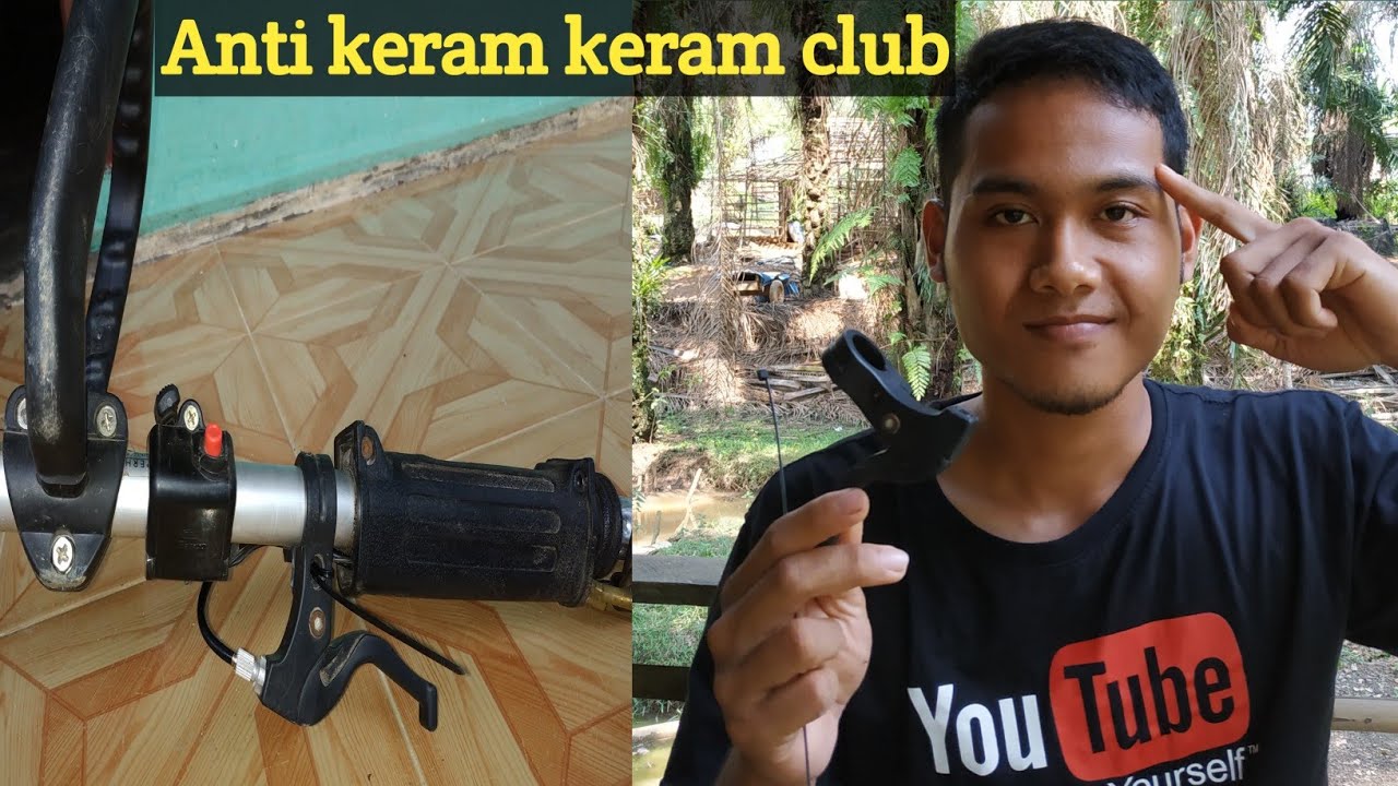 cara pasang tali gas mesin rumput dengan rem sepeda bekas