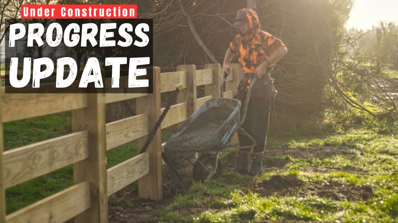 Watch the Progress on Our Epic New Post & Rail Fence (Part 2)  | WaikatoSheds.co.nz