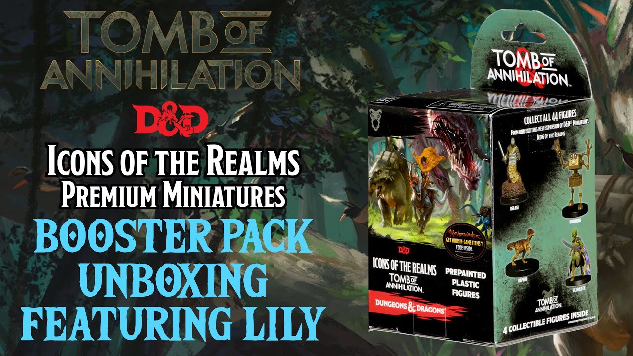 Lily's Icons of the Realms Tomb of Annihilation Booster Pack Unboxing | Blue Dragon RPG