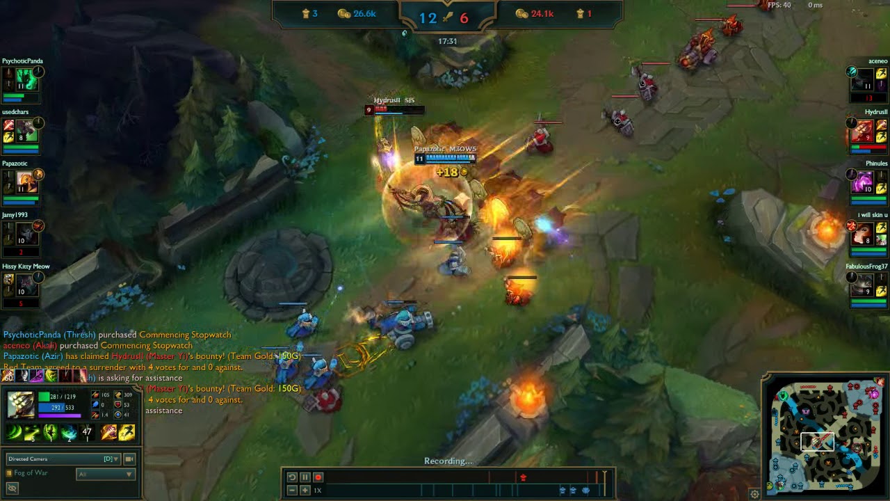 Azir rekts Master Yi