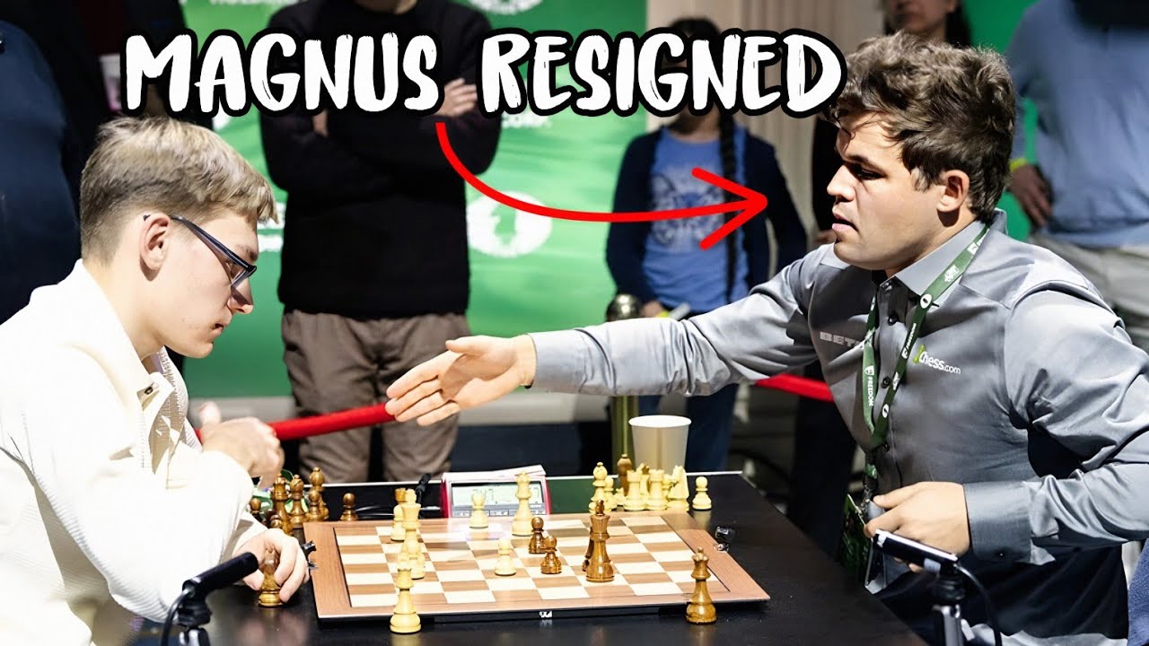 Magnus Carlsen Resigned against Denis Lazabvik