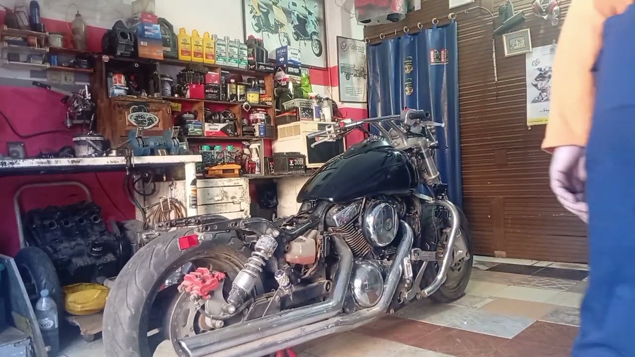 Starting up a Kawasaki VN1600 after 5 years of inactivity 🥇🌠🏍️