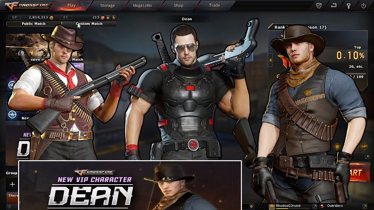CFPH: Buying New VIP Character - Dean (Wild West) with Review
