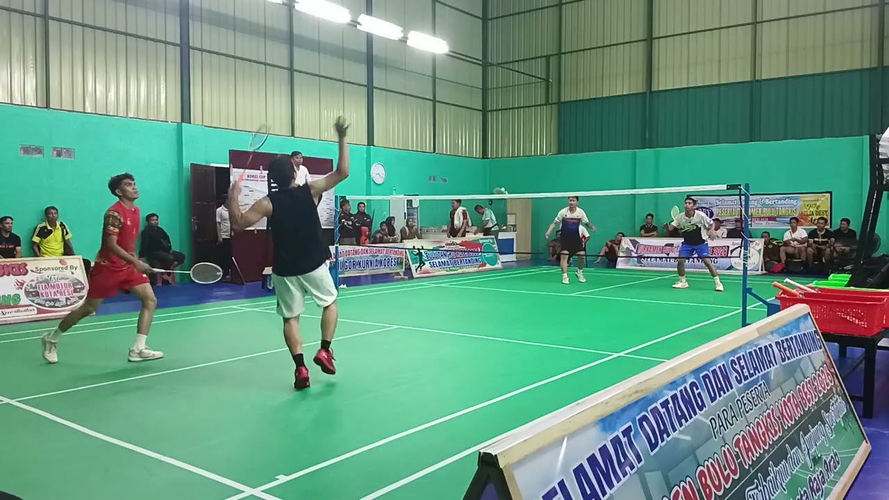 Turnamen suwandi/altman vs reza/sapri di gor kurnia kobes citty punyaaa