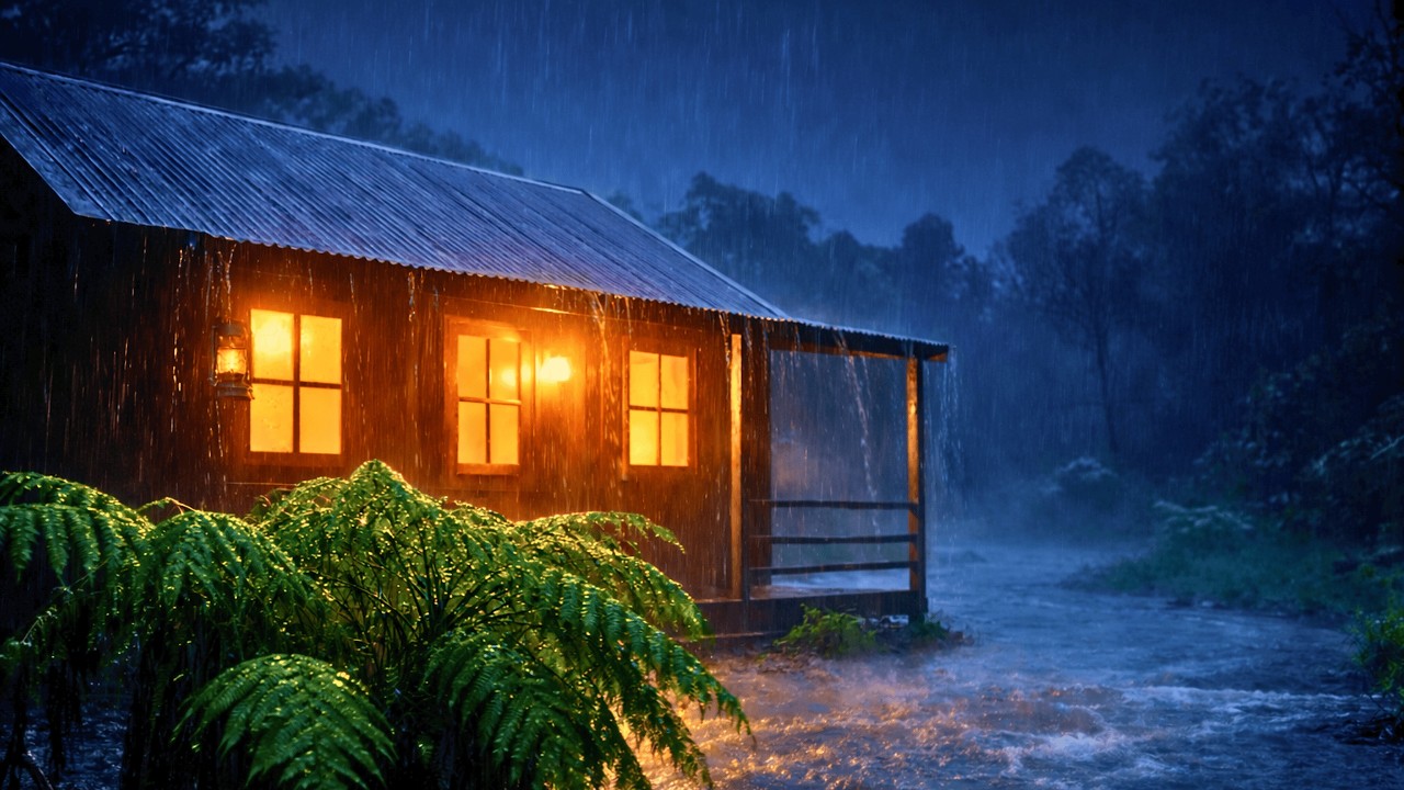 Rain and Thunder Sounds for Deep Sleeping and Anxiety Relief | Perfect Sleep with Heavy Rain Sounds