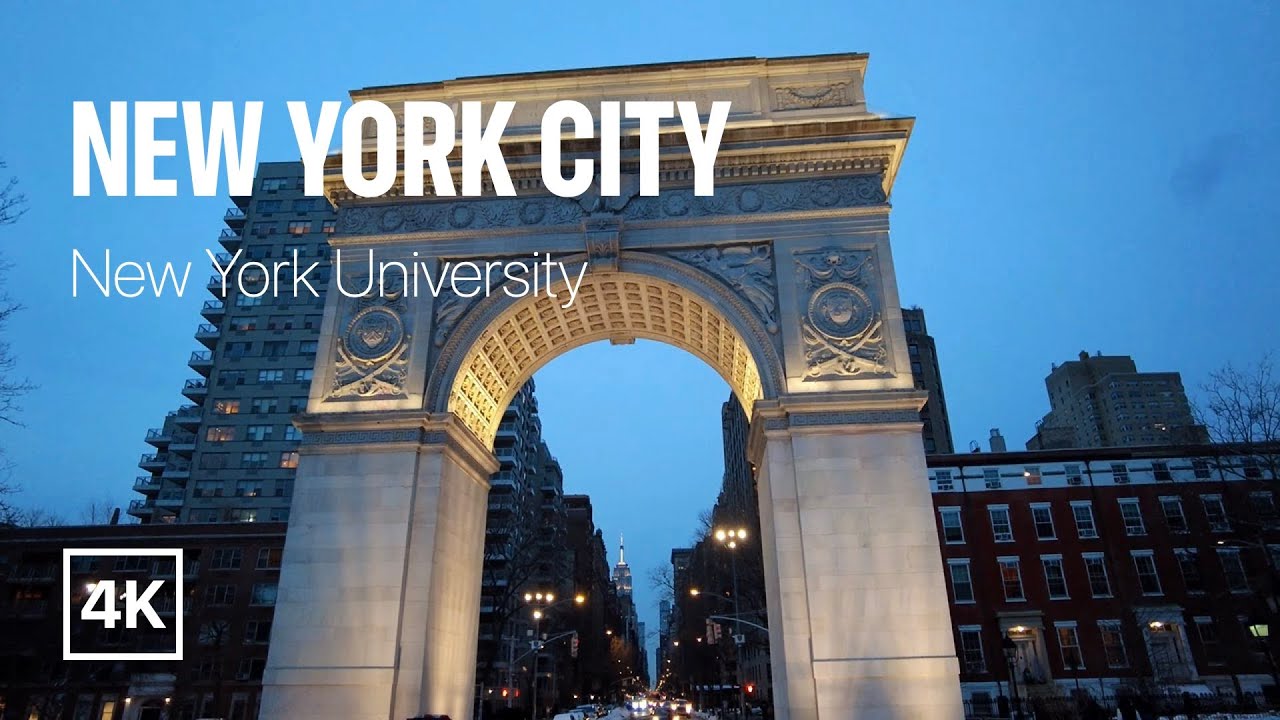 [4K] New York City 🗽 Winter Walk - NYU & Washington Square Park [Feb. 2021]