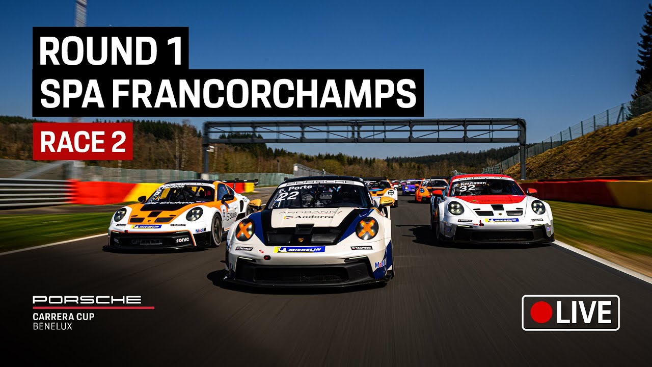 ROUND 1 - RACE 2 - Porsche Carrera Cup Benelux Season 2025 at Circuit de Spa-Francorchamps