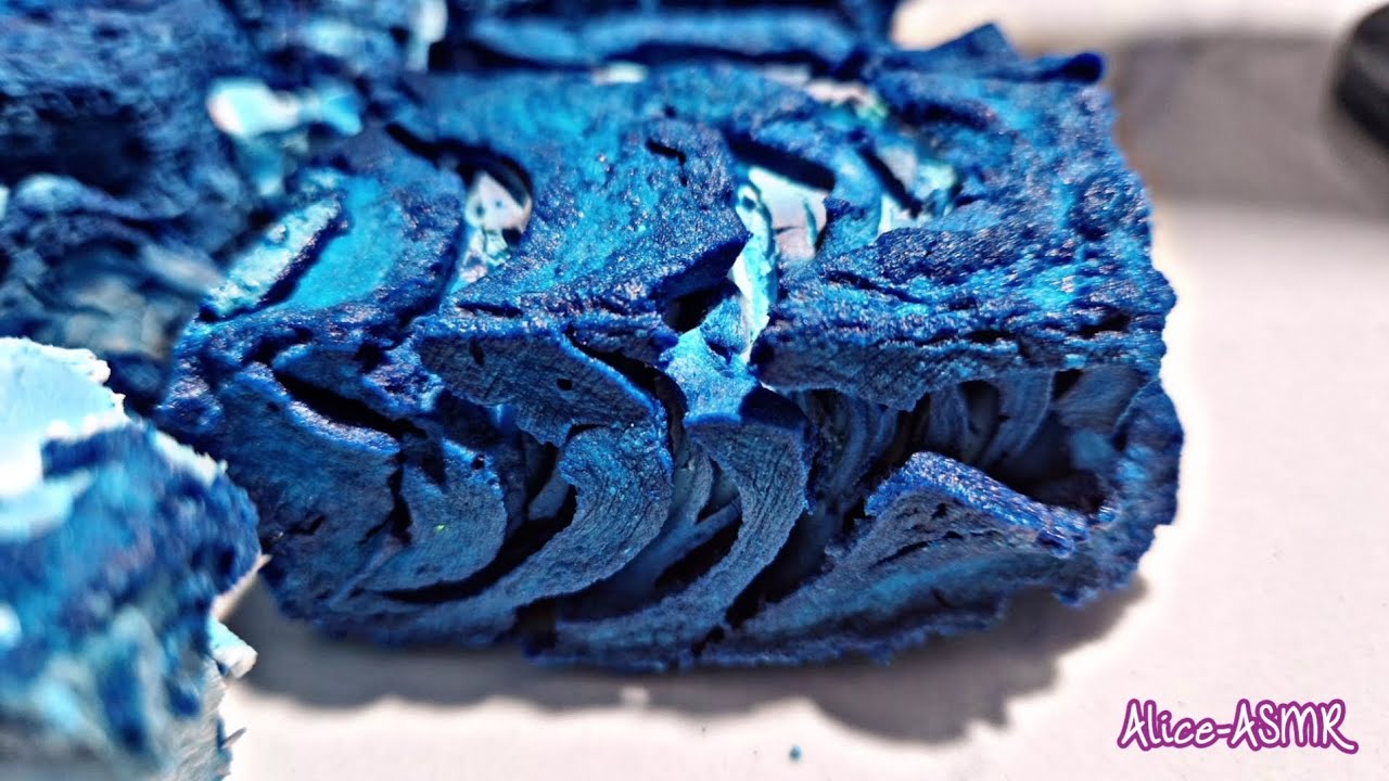 Citric Acid Soaked & Dyed Gym Chalk | Crispy Asmr | Oddly Satisfying