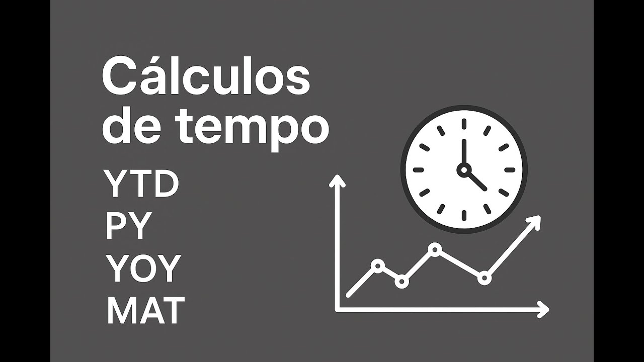 Entendendo os cálculos de tempo (YTD, PY, YOY, MAT) na análise de dados com exemplos