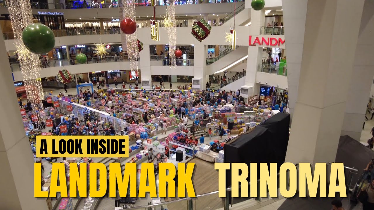 [4K] WALKING TOUR - LANDMARK QUEZON CITY AND AYALA MALLS TRINOMA.