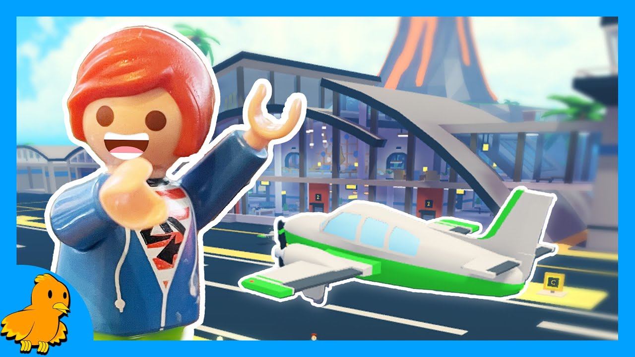 JULIANS EIGENER FLUGHAFEN! Roblox Resort Tycoon 2! Playmobil Familie Vogel