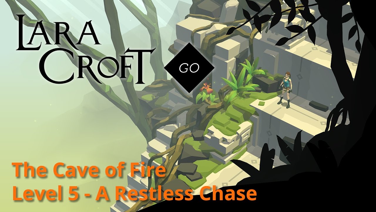 Lara Croft GO - The Cave of Fire 5 - A Restless Chase Walkthrough