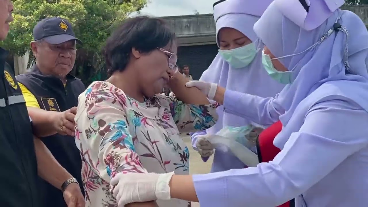 ซ้อมแผนเสมือนจริงจิตเวชฉุกเฉิน โดยคณะทำงาน พ.ร.บ.สุขภาพจิตอำเภอหนองจิก จังหวัดปัตตานี