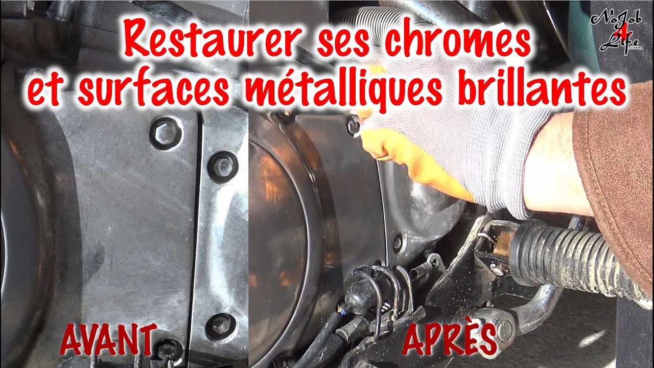 [FR] Faire briller ses chromes moto oxyd&eacute;s ou piqu&eacute;s