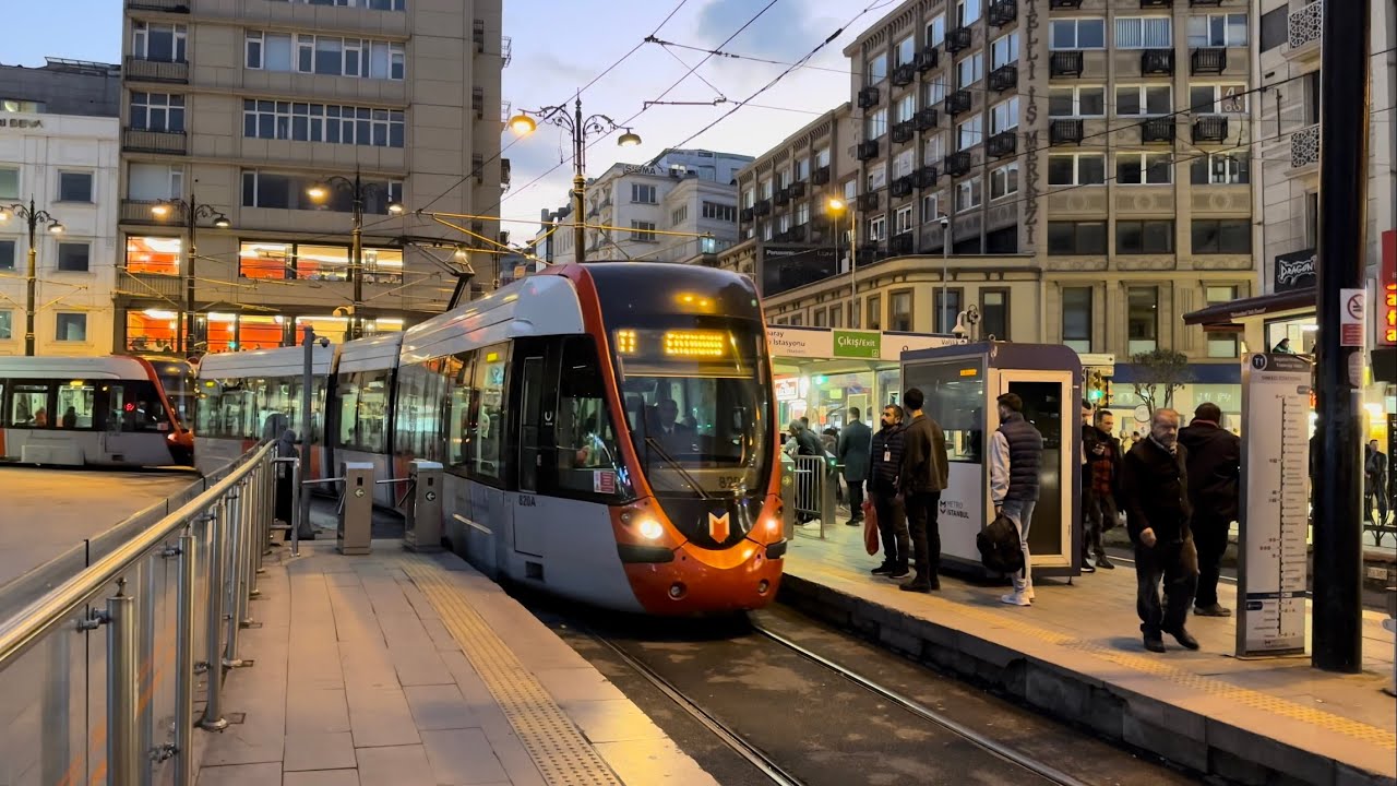 Istanbul Turkey - I traveled 14 stops between the T1 Tram and Sirkeci Cevizlibağ.
