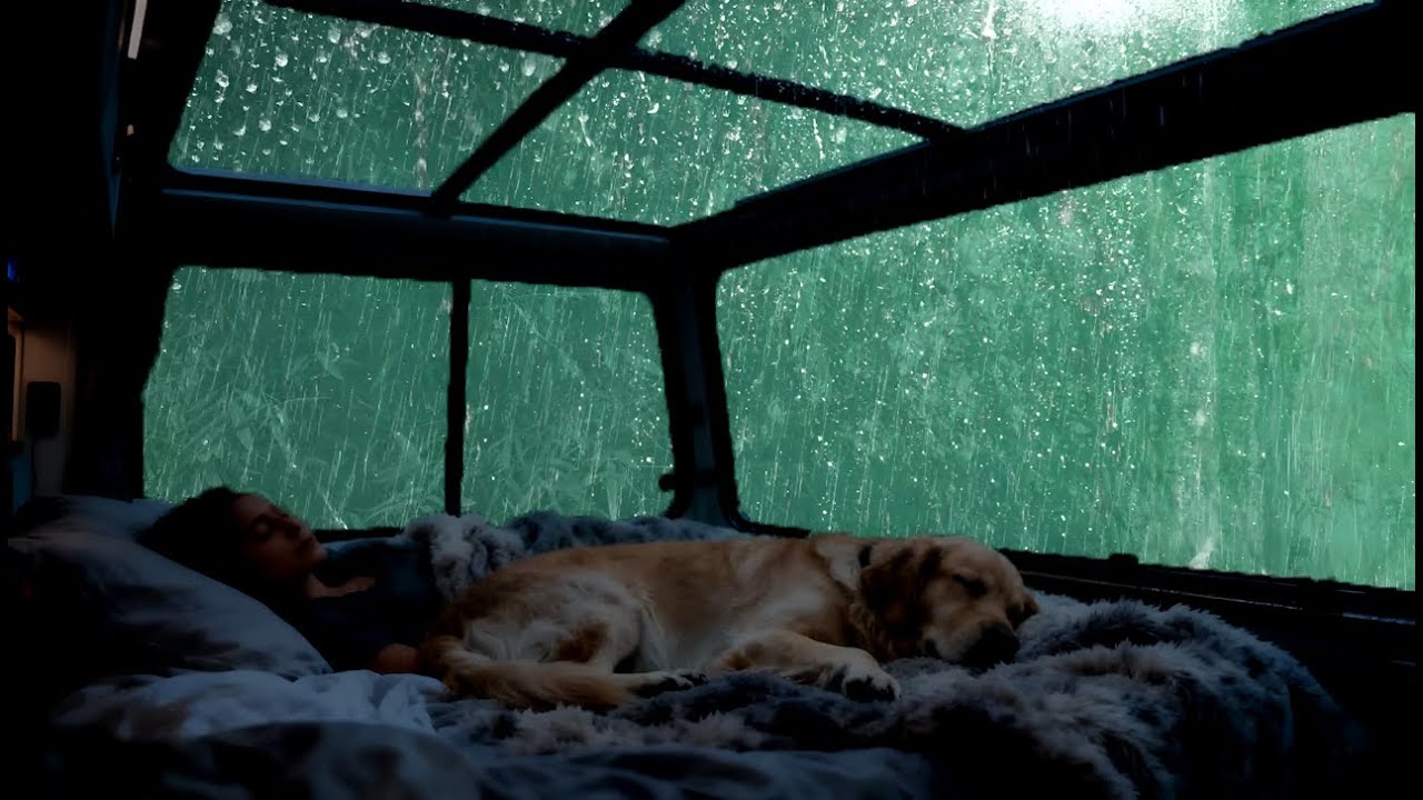 Chuva super forte, Carro Aconchegante com Chuva e Trov&atilde;o ⚡ ASMR para Ins&ocirc;nia