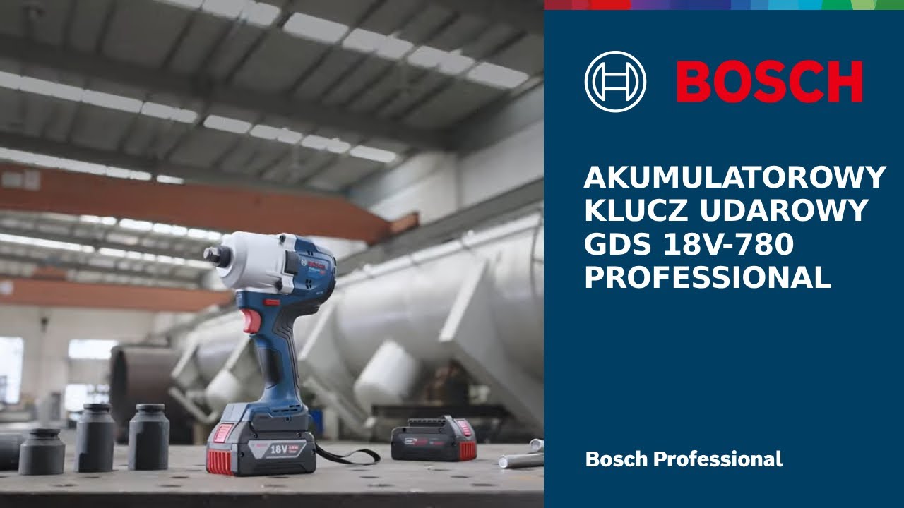 AKUMULATOROWY KLUCZ UDAROWY GDS 18V-780 PROFESSIONAL Łatwo uporaj się z każdą śrubą