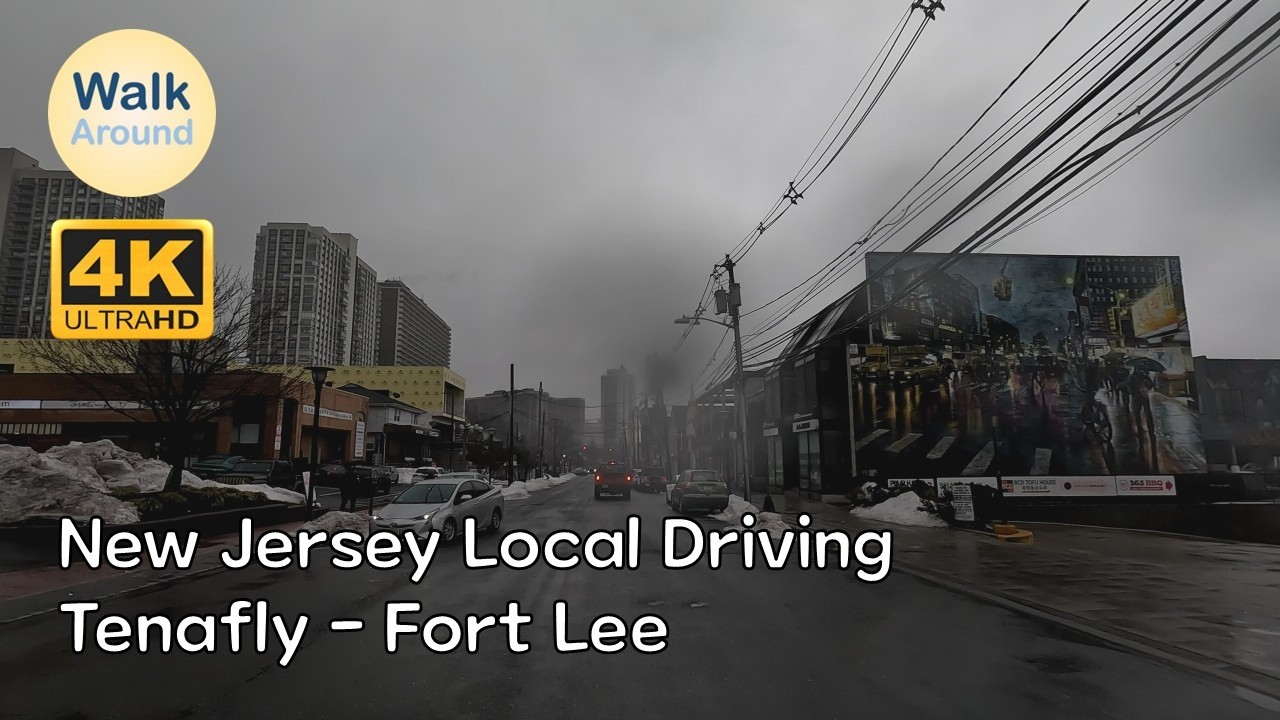 【4K60】 New Jersey Local Driving: Tenafly - Fort Lee