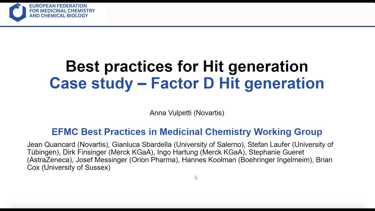Hit Generation: Case Study - Factor D Hit Generation