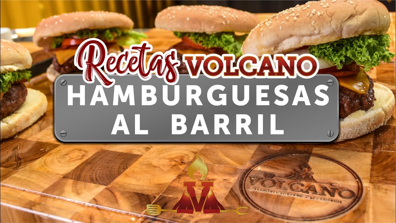 🍔 Hamburguesas al barril con 🌋 Volcano Asadores 🔥