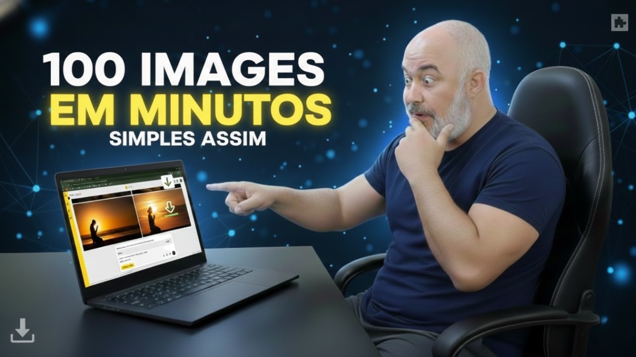 Como BAIXAR 100 IMAGENS no Google Whisk usando EXTENSÃO no Chrome – simples, rápido e grátis!