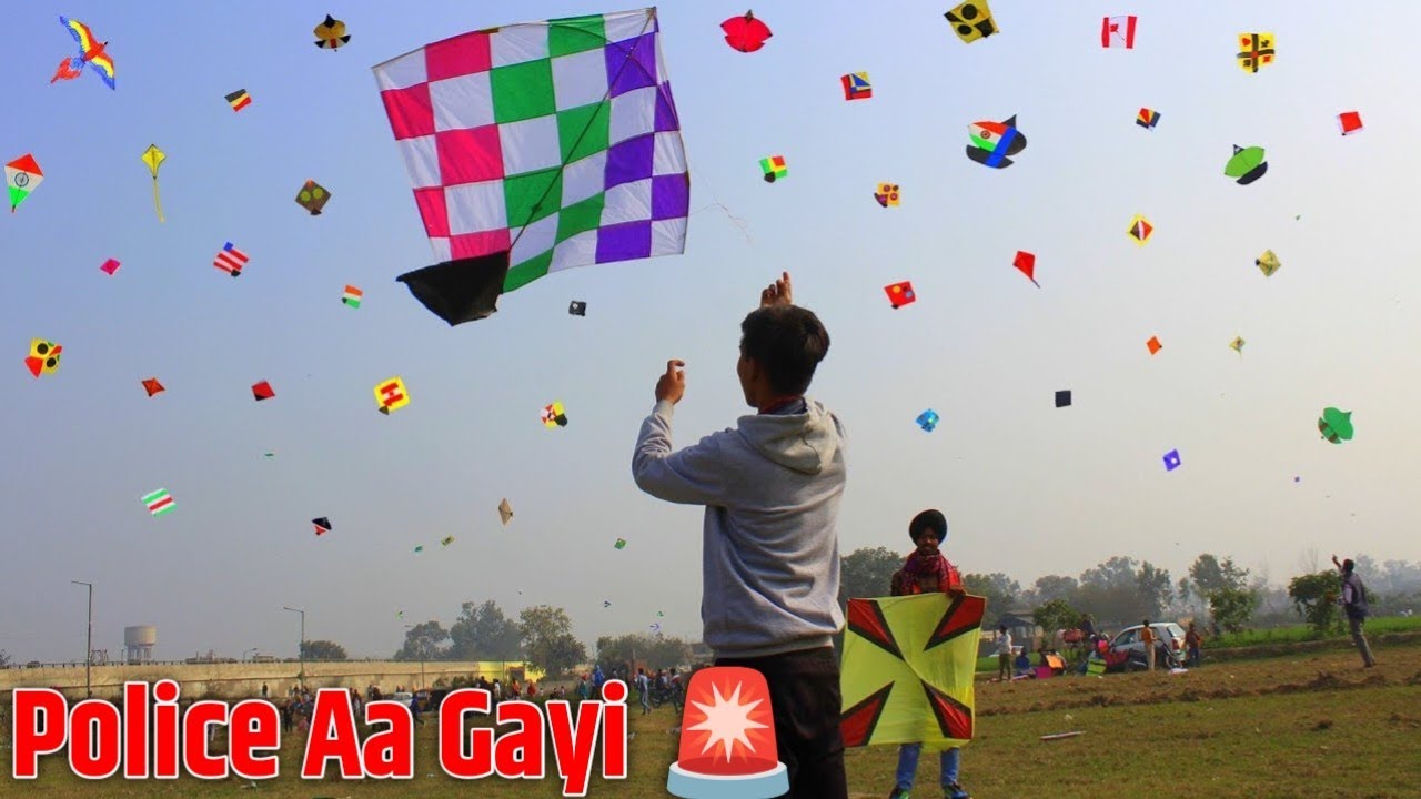 Basant Panchami पतंग उड़ाई… फिर जो हुआ 😳 police aa gayi 😳🚨