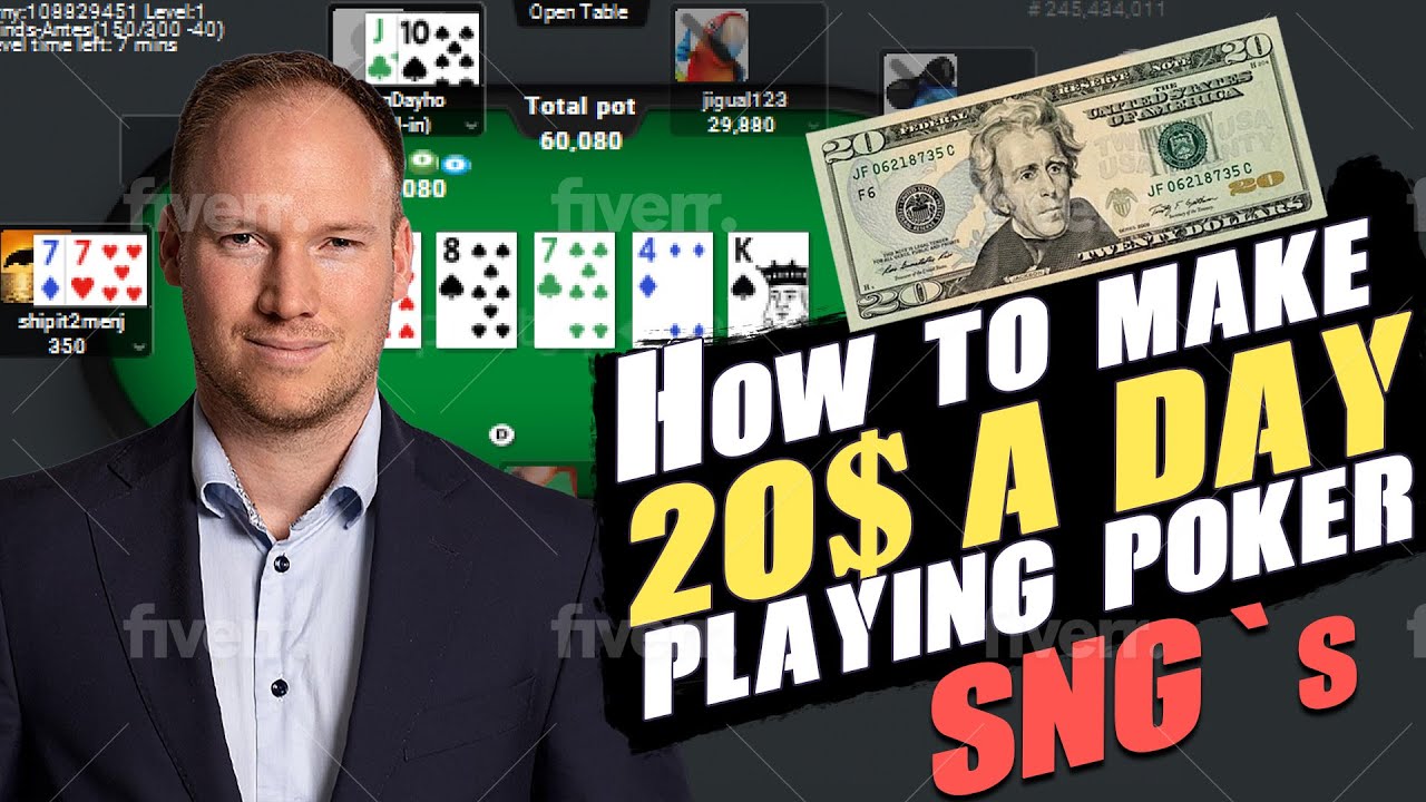 Earning 20$ per day playing poker SNG´s