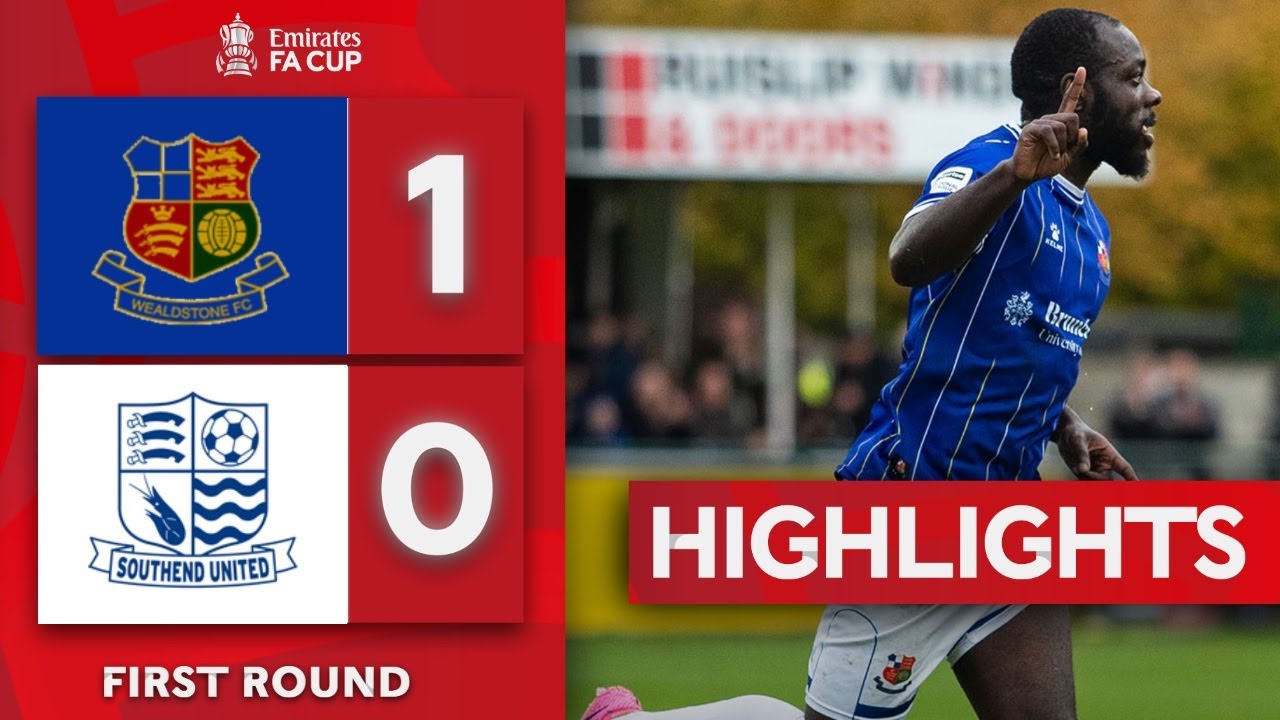 Olomola's Strike Sends Stones Through! | Wealdstone 1-0 Southend | Emirates FA Cup 2025-26