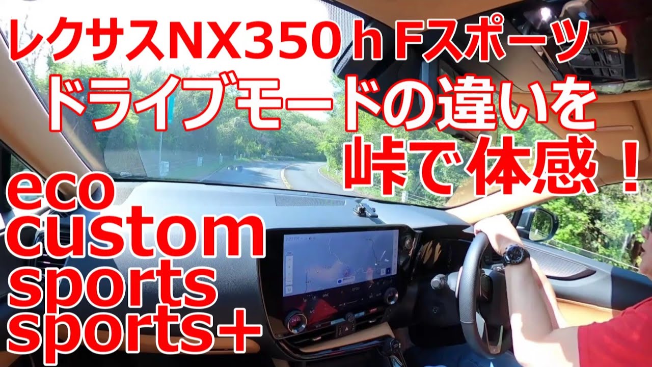 レクサスNX350ｈFスポーツ ドライブモードを峠でレビュー 筑波山