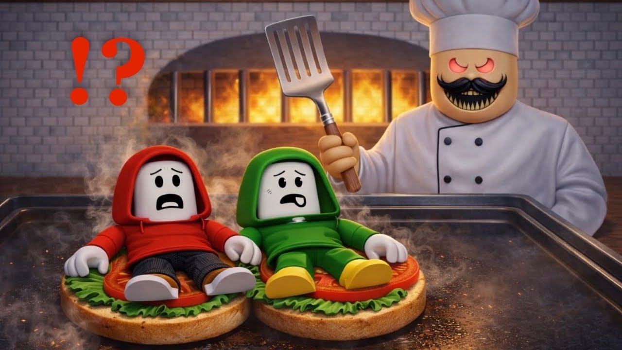 Mikey and JJ Escape Scary SpongeBob !? (Maizen Roblox)