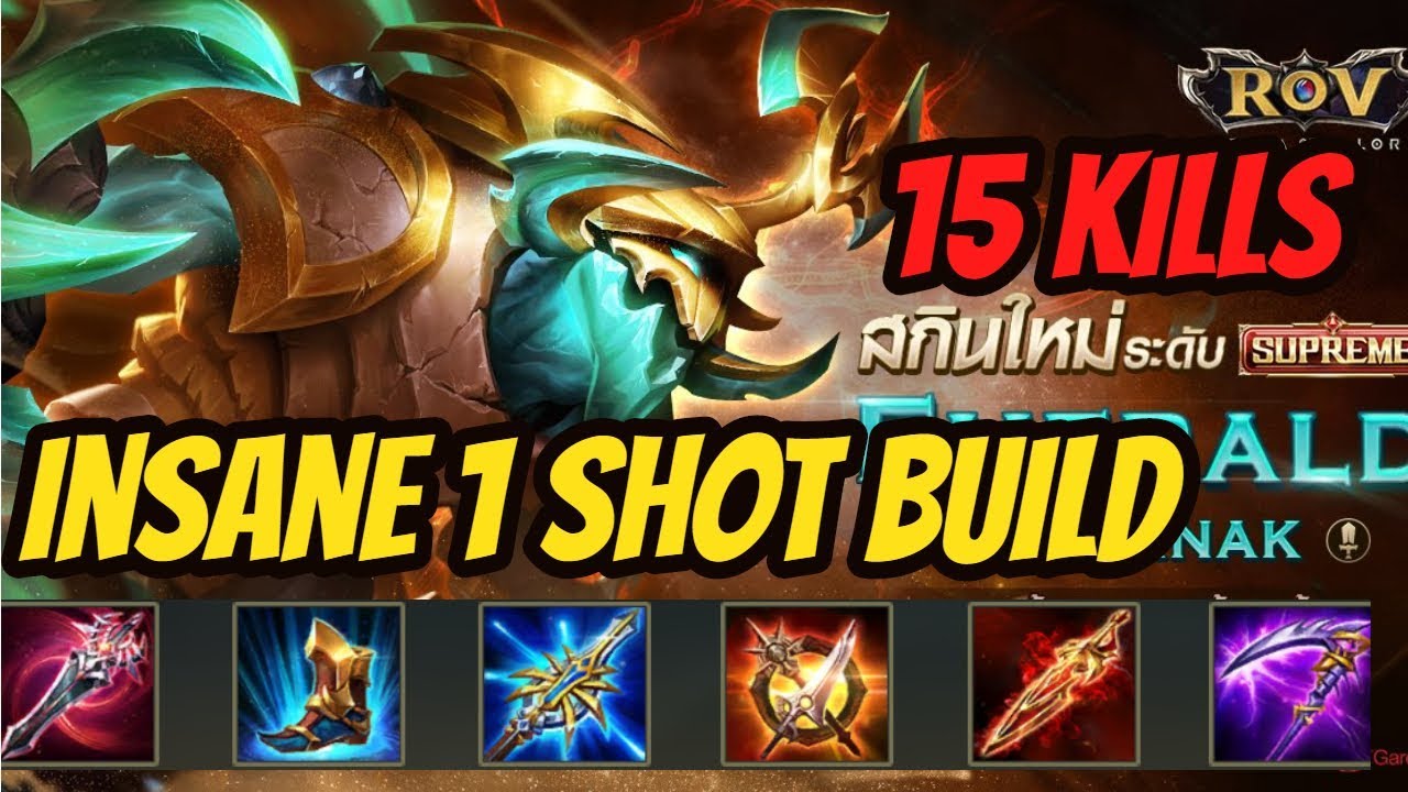 Kriknak FULL AD BUILD 1 SHOT ADC | Kriknak Arena of Valor