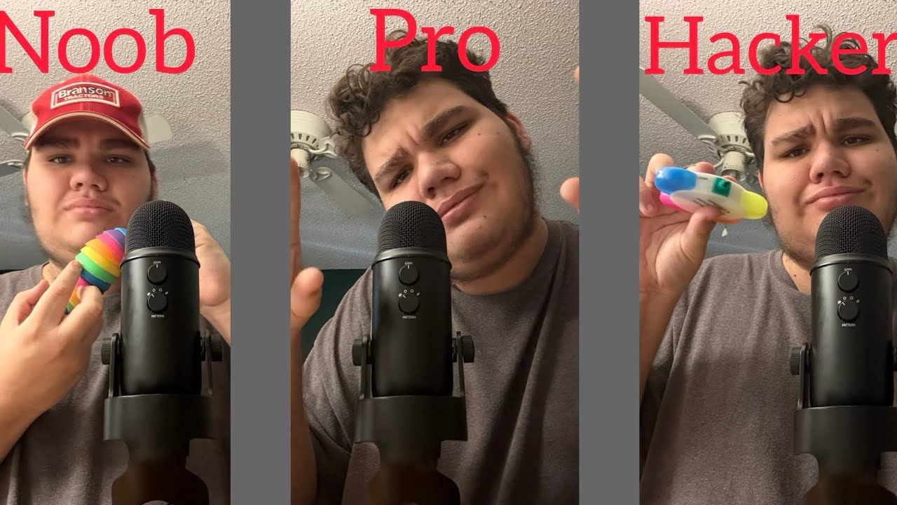 Noob vs Pro vs Hacker ASMR