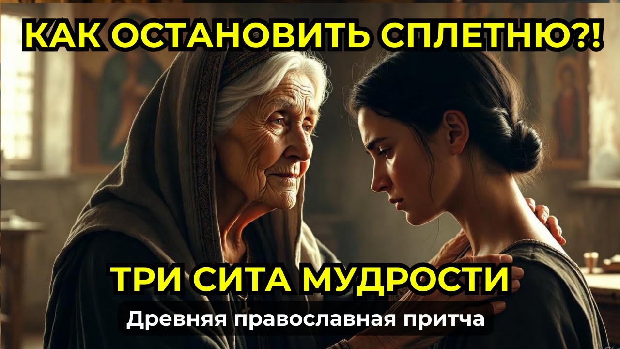 Как остановить сплетню? Древняя притча о трёх ситах мудрости ☦ Православные рассказы