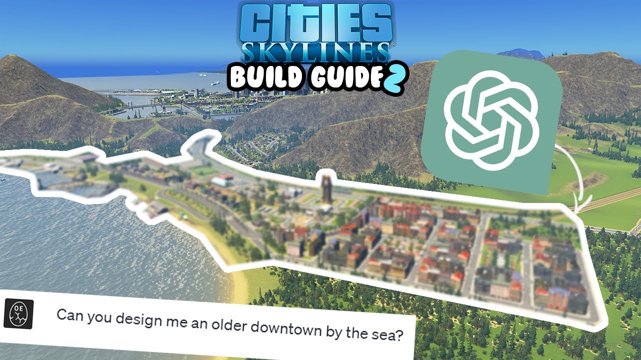 I Asked AI To Design An Old Seaside Town In Cities Skylines! | Orchid Bay