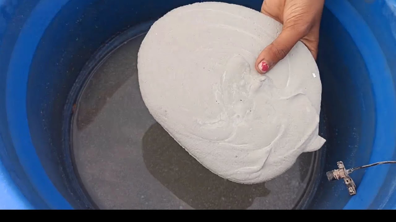puredirt thin slab crumbling water paste play #sandcement #asmr #bts #reddirt #cement #purecement