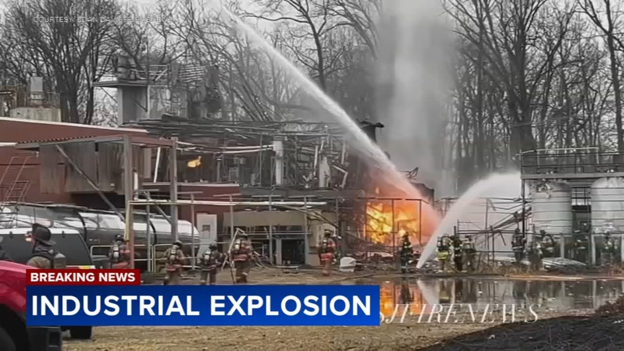 Massive NJ explosion felt across the region; 4 critically injured