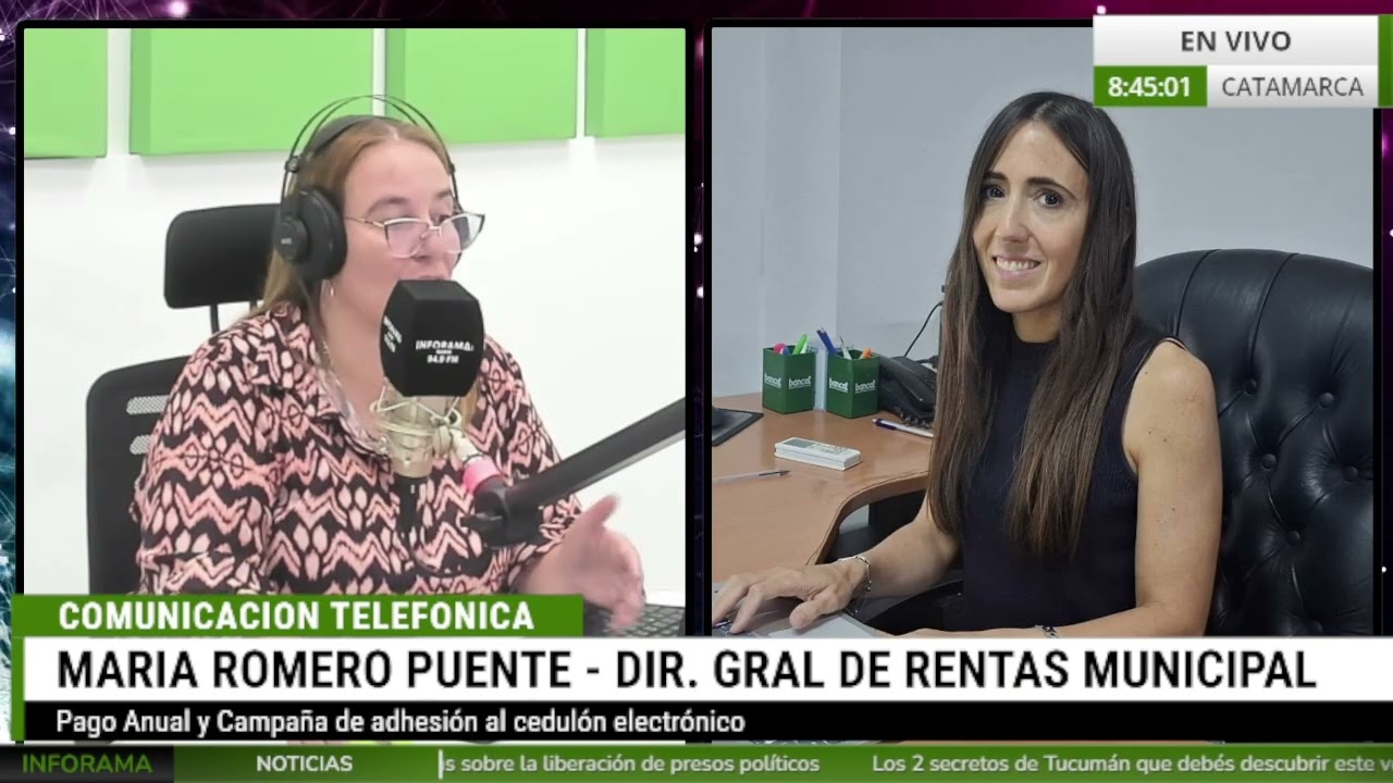 🎥 MARÍA ROMERO PUENTE – PAGO ANUAL Y CAMPAÑA DEL CEDULÓN ELECTRÓNICO | CATAMARCA A DIARIO