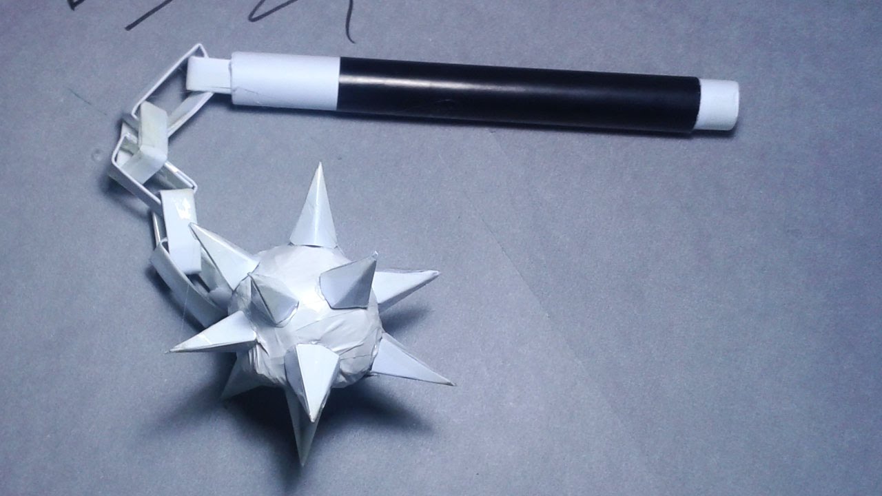 |DIY| How to Make a Paper Medieval Flails -| EASY TUTORİAL |
