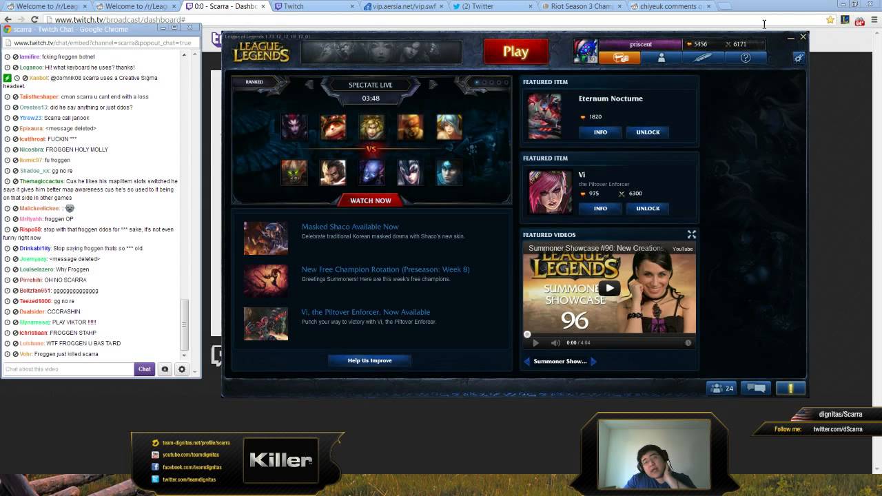 Scarra's stream. Old playlist. On my alt at 2200~. GOOD MORNING. Overlays today.