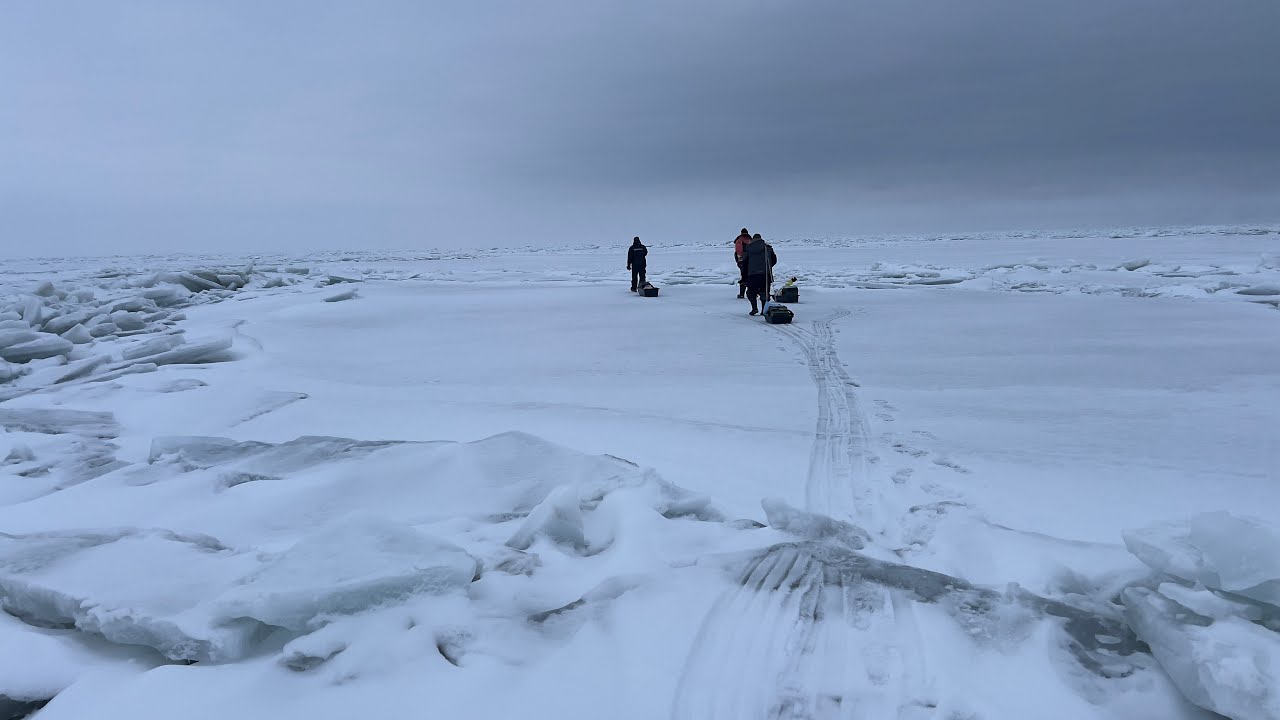 Ledus sezonas noslēgums Peipus ezerā - Kallaste 3,5km. - 01.03.2025.